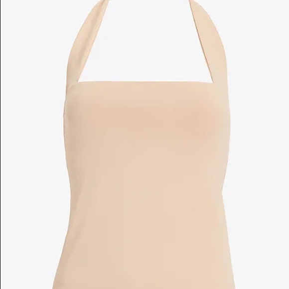 Body Contour Double Layer Halter Neck Tank - Picture 3 of 5